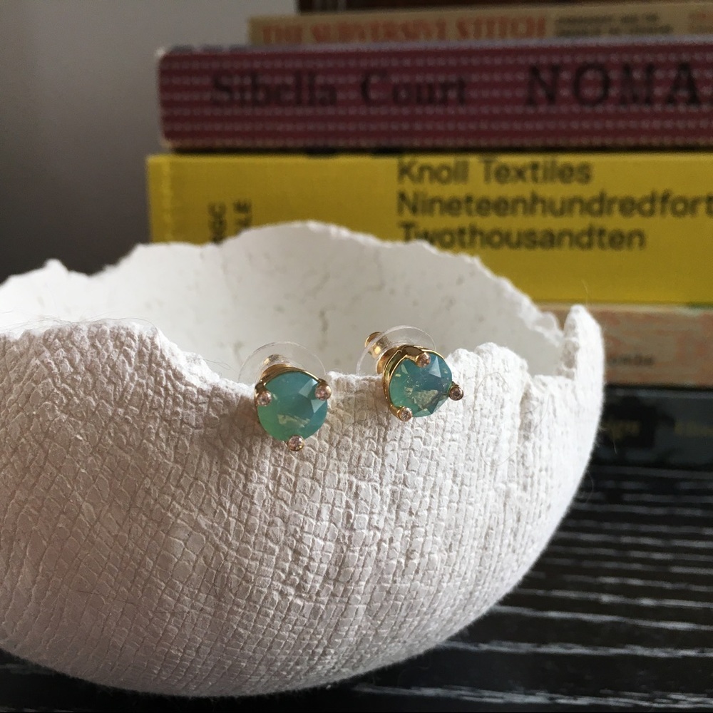 Kate Spade blue opalescent studs